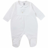 Baby-Anzug Monogramm Weiß