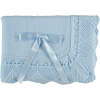 Blaue Baby Decke mit Schleife