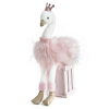 Glitzer-Schwan Doudou rosa 30 cm