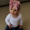 Baby Turban Schleifen 6-18M lila