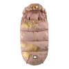 Luxus-Fußsack pink mit goldenen Details