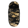 Luxus-Fußsack schwarz mit goldenen Details