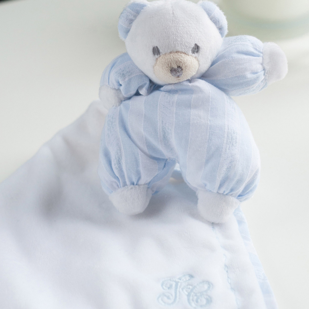 Mein Lieblingssamt-Teddybär blau