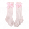 Socken mit Schleife rosa 1 bis 2 Jahre