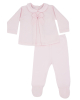 Baby-Outfit mit rosa Schleife
