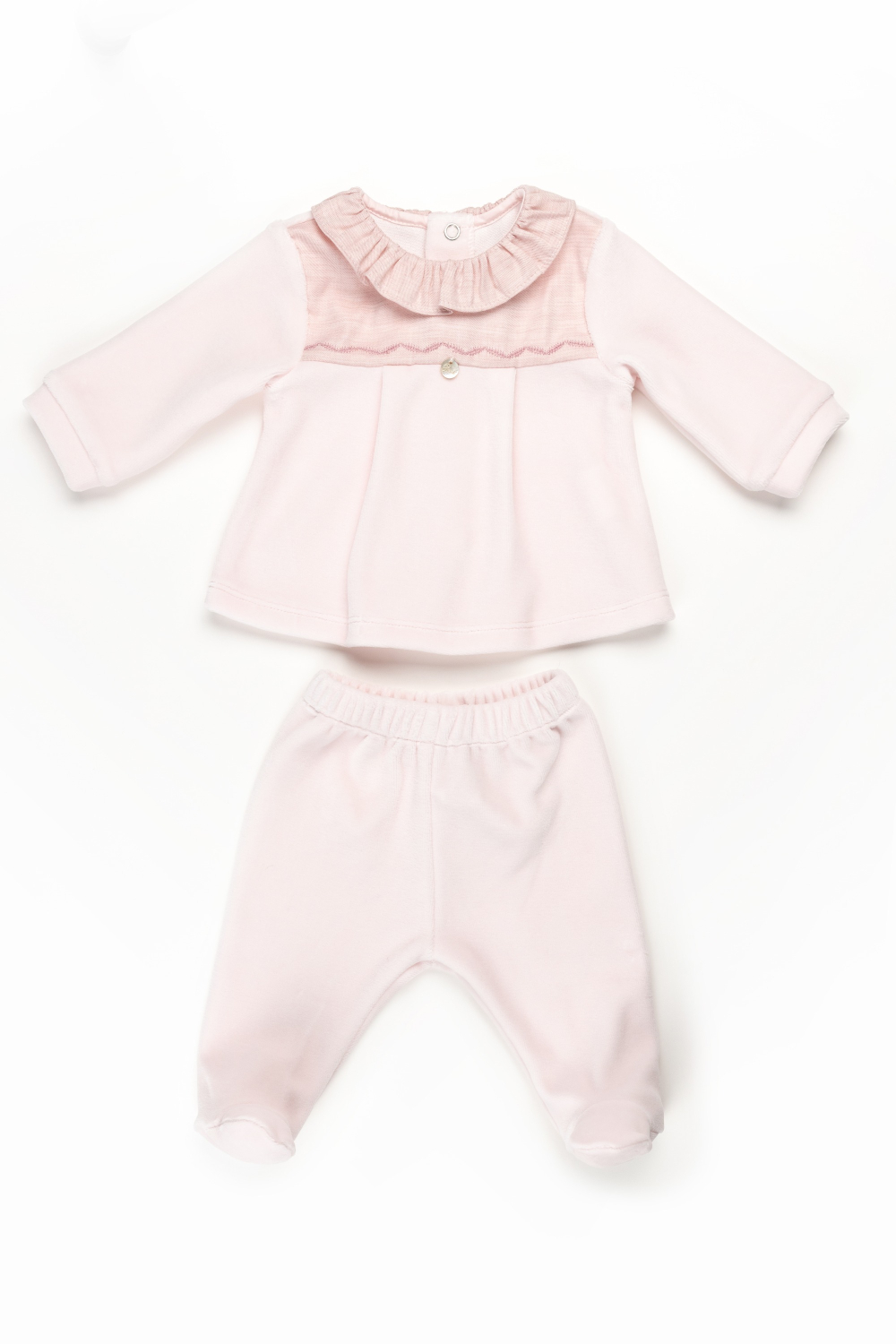 Romantik-Babyoutfit aus purem Velours