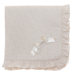 Beige Romance flower blanket