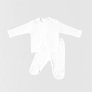 Weißes Neugeborenen-Set aus Baumwolle