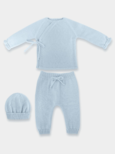 Babyblauer Crossover Baby Anzug