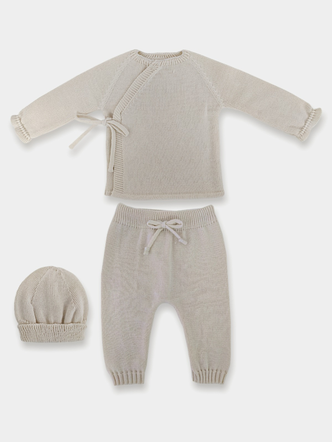 Beige Crossover-Baby-Outfit