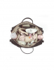 Kaffeefarbene Star London Wickeltasche 38x28x16cm