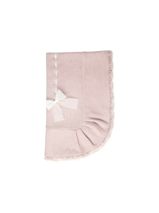 Pink Romance bow blanket 