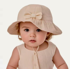 Cute Bow summer hat 9-18M diverse kleuren