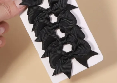 Schwarzes Mini-Bogenclip-Set, 4-teilig