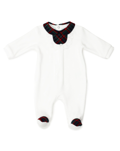 Pures Luxus-Baby-Outfit mit Rüschenkragen