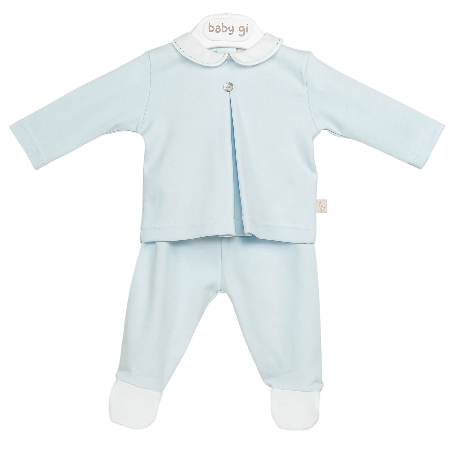Blauer 2-teiliger Baby-Anzug